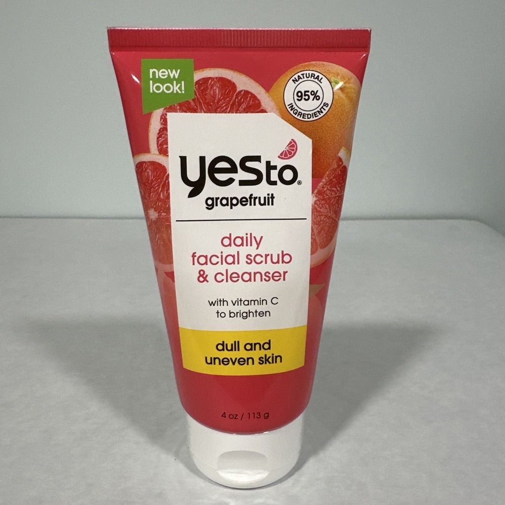 Daily Facial Scrub & Cleanser with Vitamin C to brightto brighten, 4 oz